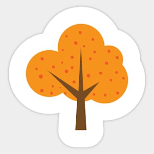 orange tree plant t-shirt Sticker